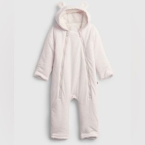 Baby Bunting Hoodie Sherpa-Lined One-Piece